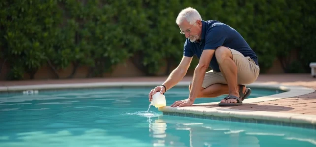 Peut-on mettre du clarifiant avec du chlore choc pour une piscine plus claire ?